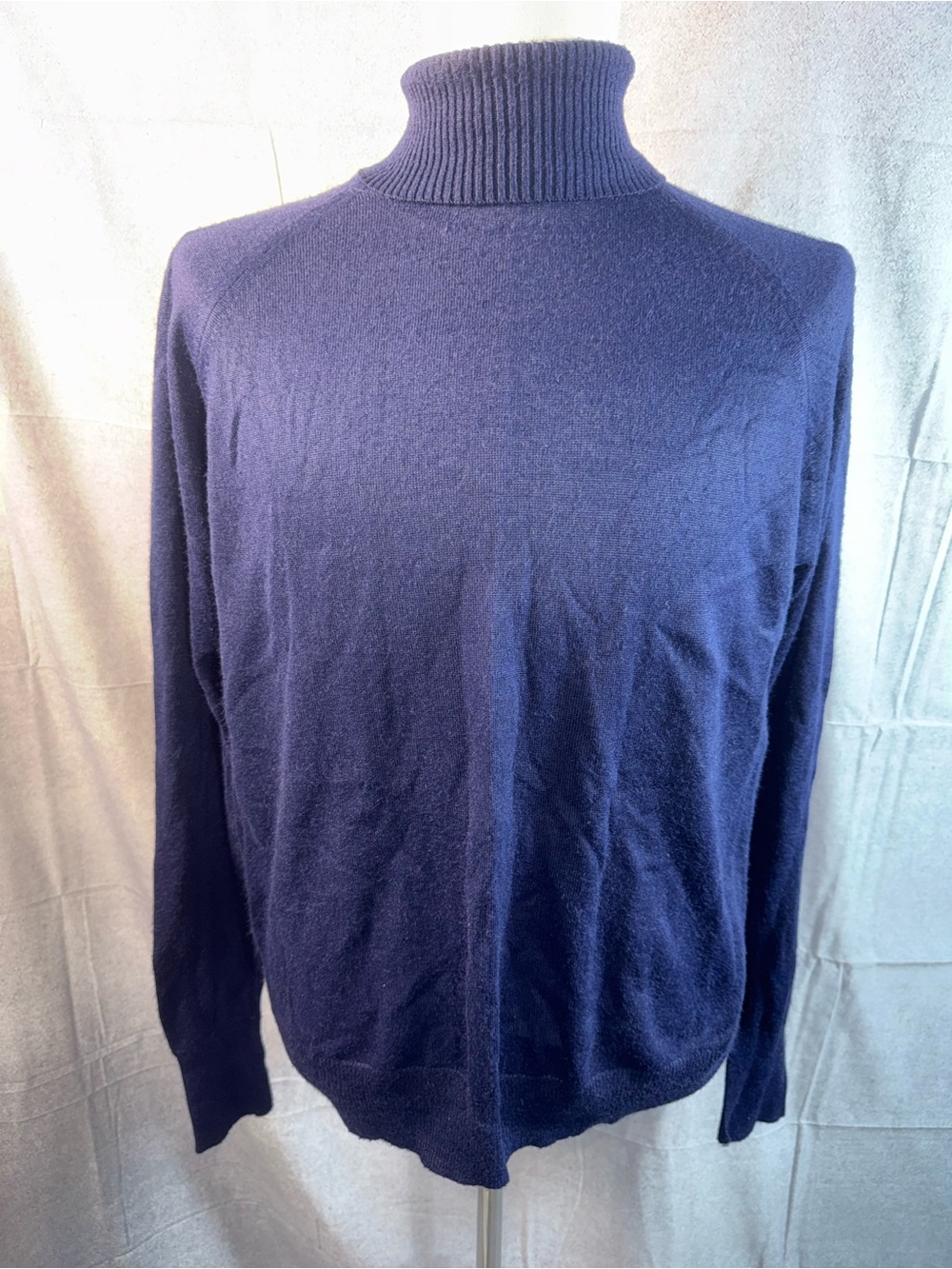 2357-Lord Jeff Men's Classic Turtleneck Sweater in Navy